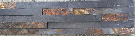 Black rusty slate ...